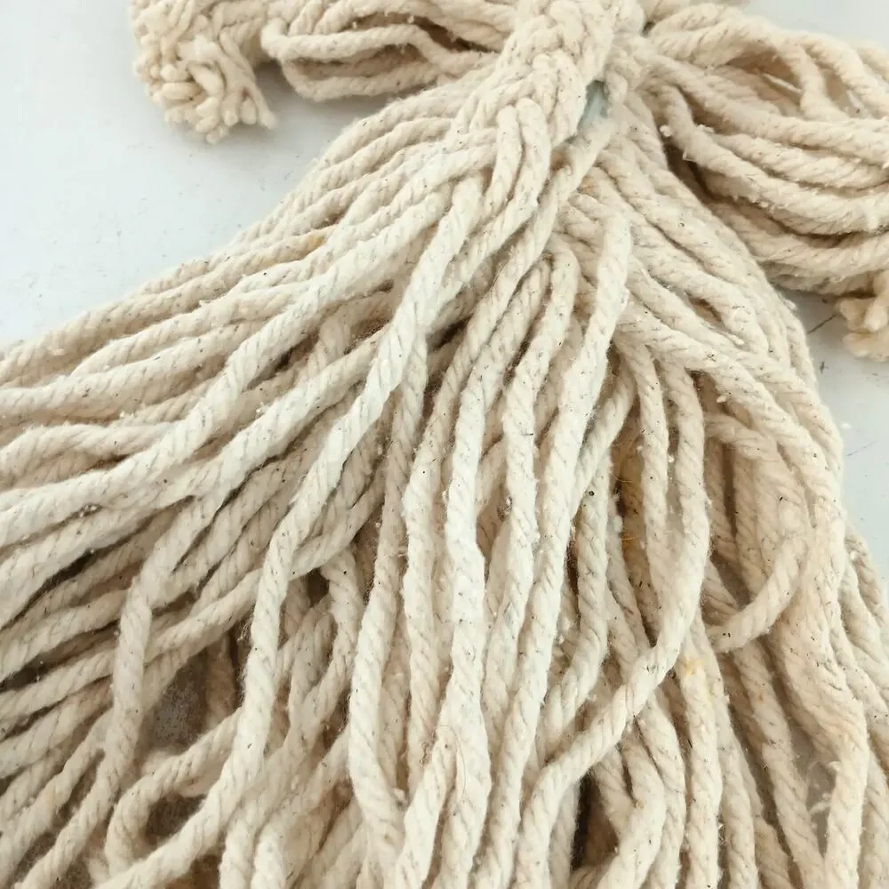 Vintage Mop Head Yarn Rope Doll Hand-Painted Face – Primitive Folk Art Décor